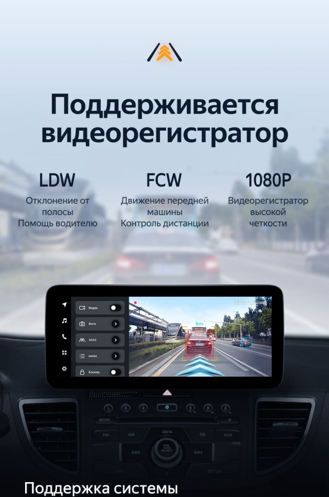 Штатная магнитола Teyes LUX ONE 360 6/128 Honda CR-V 4 RM RE (2011-2018) Тип-A