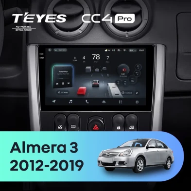Штатная магнитола Teyes CC4 Pro 8/128 Nissan Almera 3 G15 (2012-2019) F2