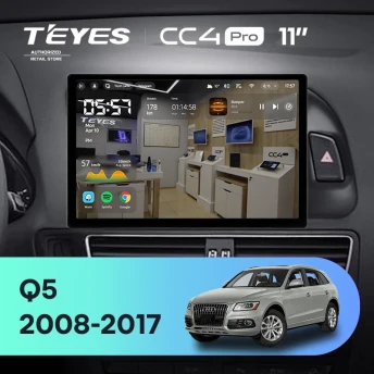 Штатная магнитола Teyes CC4 Pro 8/128 Audi Q5 8R (2008-2017) Тип-B (11")
