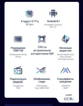 Штатная магнитола Teyes CC3L WiFi 2/32 Kia Cerato 2 TD (2008-2013) F4