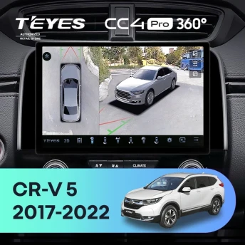 Штатная магнитола Teyes CC4 Pro 360 12/256 Honda CR-V 5 RT RW (2017-2022) (11")