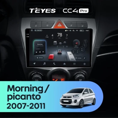 Штатная магнитола Teyes CC4 Pro 8/128 Kia picanto (2007-2011)