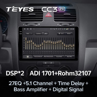 Штатная магнитола Teyes CC3 2K 360 6/128 Volkswagen Jetta 5 (2005-2010)