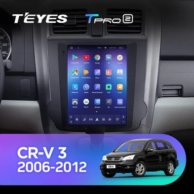 Штатная магнитола Tesla style Teyes TPRO 2 4/64 Honda CR-V 3 RE (2006-2012) Тип-B