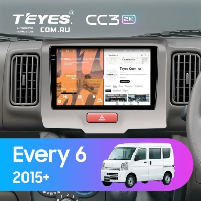 Штатная магнитола Teyes CC3 2K 4/64 Suzuki Every 6 (2015-2026)