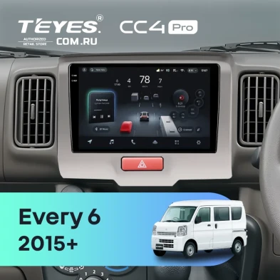 Штатная магнитола Teyes CC4 Pro 12/256 Suzuki Every 6 (2015-2026)