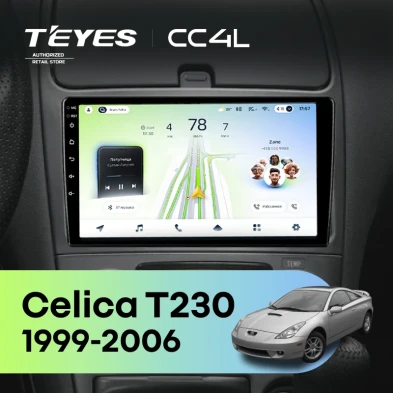 Штатная магнитола Teyes CC4L 6/64 Toyota Celica T230 (1999-2006)