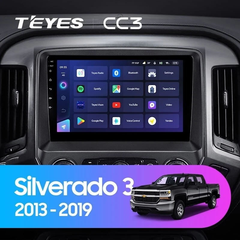Штатная магнитола Teyes CC3 4/32 Chevrolet Silverado 3 GMTK2 (2013-2019)