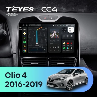 Штатная магнитола Teyes CC4 6/64 Renault Clio 4 BH98 KH98 (2016-2019)