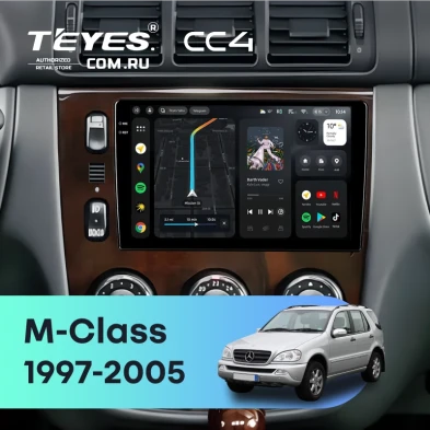 Штатная магнитола Teyes CC4 8/128 Mercedes ML W163 (1997-2005) (дерево)