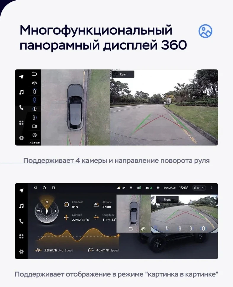 Штатная магнитола Teyes LUX ONE 360 6/128 BMW X6 E71 (CIC) (2006-2014) Universal