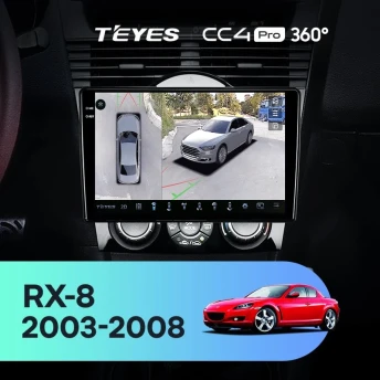 Штатная магнитола Teyes CC4 Pro 360 12/256 Mazda RX-8 SE (2003-2008)