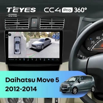 Штатная магнитола Teyes CC4 Pro 360 12/256 Daihatsu Move 5 (2012-2014)