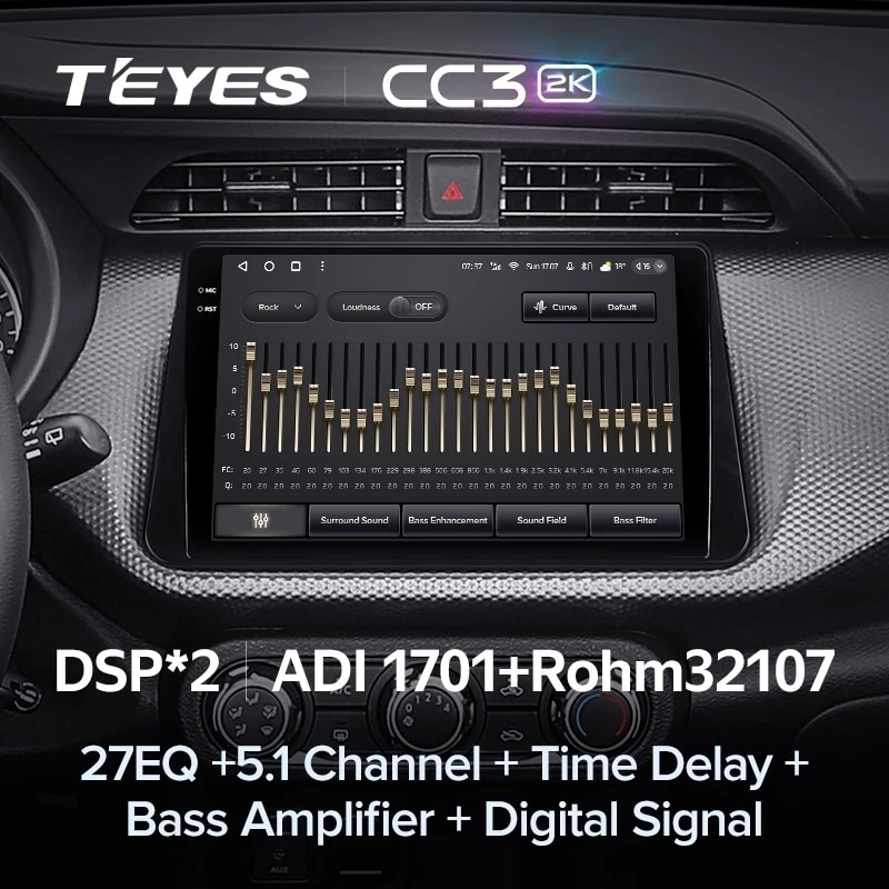 Штатная магнитола Teyes CC3 2K 4/64 Nissan Kicks P15 (2017-2021)