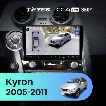 Штатная магнитола Teyes CC4 Pro 360 12/256 SsangYong Kyron (2005-2011)