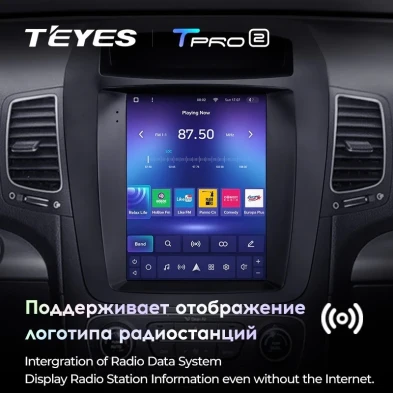 Штатная магнитола Tesla style Teyes TPRO 2 4/64 Kia Sorento 2 XM (2012-2021) HIGH F2