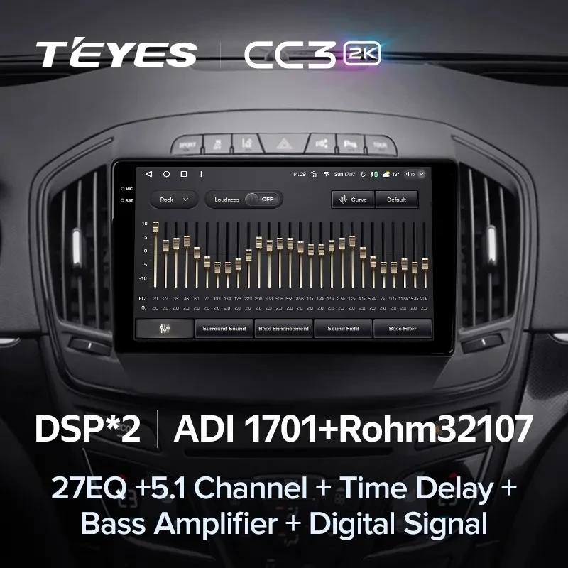 Штатная магнитола Teyes CC3 2K 4/64 Opel Insignia (2013-2017) Тип-B