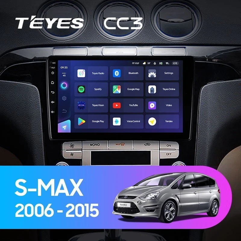 Штатная магнитола Teyes CC3 4/32 Ford S-MAX 1 (2006-2015) F1