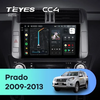 Штатная магнитола Teyes CC4 8/128 Toyota Land Cruiser Prado 150 (2009-2013) F1 Тип-A