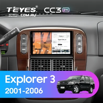 Штатная магнитола Teyes CC3 2K 360 6/128 Ford Explorer 3 (2001-2006)