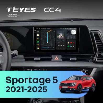 Штатная магнитола Teyes CC4 6/64 Kia Sportage 5 (2021-2026) F1