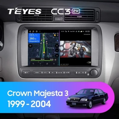Штатная магнитола Teyes CC3 2K 4/64 Toyota Crown Majesta 3 S170 (1999-2004)