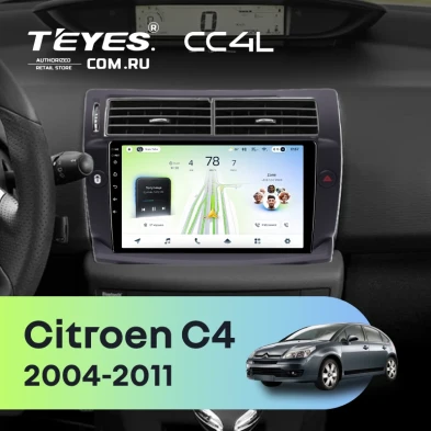 Штатная магнитола Teyes CC4L 6/64 Citroen C4 1 (2004-2011) (черная)