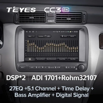 Штатная магнитола Teyes CC3 2K 6/128 Toyota Crown Majesta 3 S170 (1999-2004)