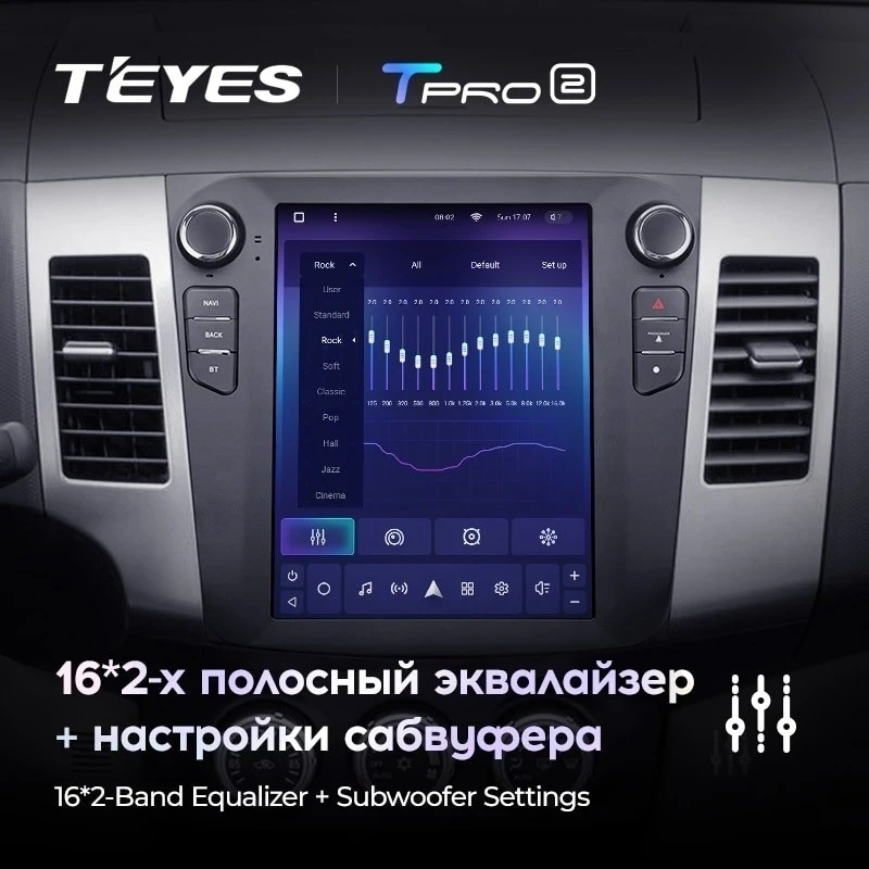 Штатная магнитола Tesla style Teyes TPRO 2 3/32 Citroen C-Crosser 1 (2007-2013) Тип-B