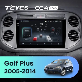 Штатная магнитола Teyes CC4 Pro 8/128 Volkswagen Golf Plus (2005-2014) (серая) F2