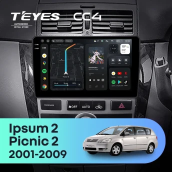 Штатная магнитола Teyes CC4 6/64 Toyota Ipsum 2 ACM20 (2001-2009)