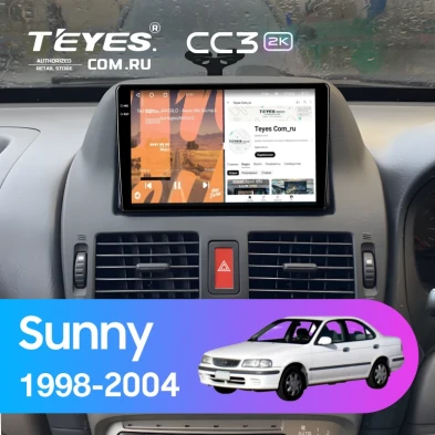 Штатная магнитола Teyes CC3 2K 4/64 Nissan Sunny B15 (1998-2004)