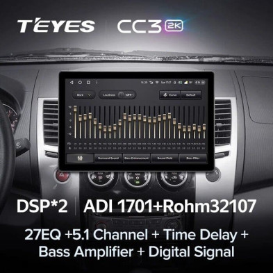 Штатная магнитола Teyes CC3 2K 4/64 Mitsubishi Pajero Sport 2 (2008-2016) (13")