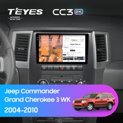 Штатная магнитола Teyes CC3 2K 6/128 Jeep Commander (2005-2010)