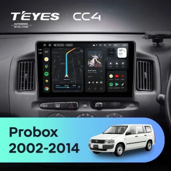 Штатная магнитола Teyes CC4 8/128 Toyota Probox XP50 XP160 (2002-2014) Правый руль
