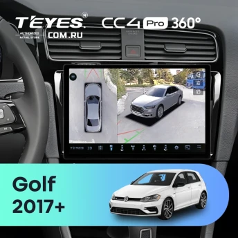 Штатная магнитола Teyes CC4 Pro 360 12/256 Volkswagen Golf 2017+ (11")