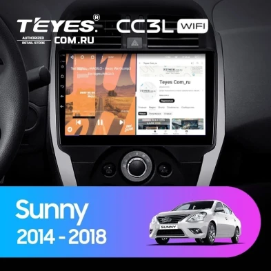 Штатная магнитола Teyes CC3L WiFi 2/32 Nissan Sunny (2014-2016)
