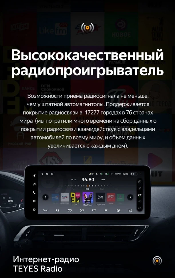 Штатная магнитола Teyes LUX ONE 6/128 Peugeot 4008 (2016-2023)