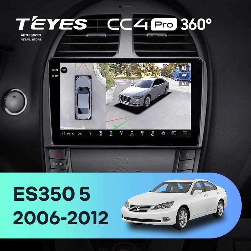 Штатная магнитола Teyes CC4 Pro 360 8/128 Lexus ES350 5 XV40 (2006-2012) Тип-AB