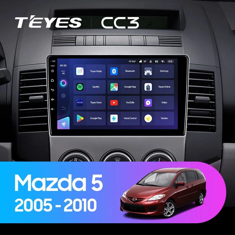 Штатная магнитола Teyes CC3 4/32 Mazda 5 2 CR (2005-2010)