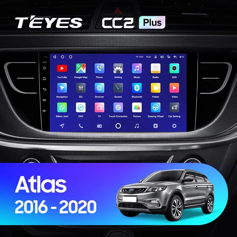 Штатная магнитола Teyes CC2 Plus 4/64 Geely Atlas NL-3 (2016-2020)