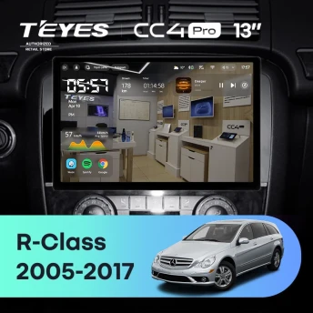 Штатная магнитола Teyes CC4 Pro 12/256 Mercedes-Benz R-Class W251 R280 R300 R320 (2005-2017) F1 (13")
