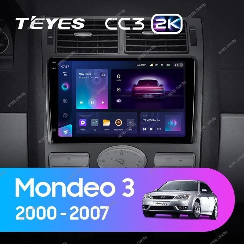 Штатная магнитола Teyes CC3 2K 360 6/128 Ford Mondeo 3 (2000-2007) F2