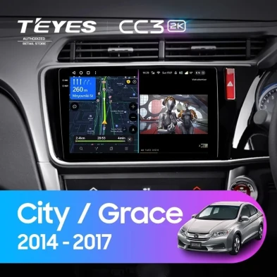 Штатная магнитола Teyes CC3 2K 4/32 Honda Grace (2014-2017) Тип-B Правый руль