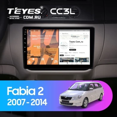 Штатная магнитола Teyes CC3L 4/64 Skoda Fabia 2 (2007-2014)
