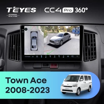 Штатная магнитола Teyes CC4 Pro 360 12/256 Toyota Town Ace (2008-2023)