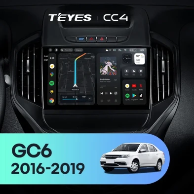 Штатная магнитола Teyes CC4 8/128 Geely GC6 (2016-2019)
