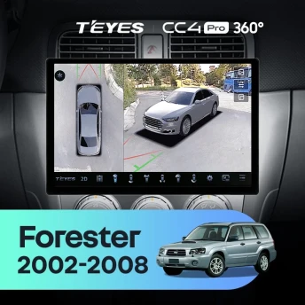 Штатная магнитола Teyes CC4 Pro 360 8/128 Subaru Forester SG (2002-2008) (13")