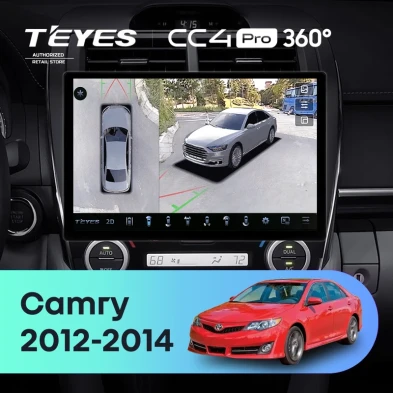 Штатная магнитола Teyes CC4 Pro 360 8/128 Toyota Camry 7 XV 50 55 (2012-2014) Америка (13")