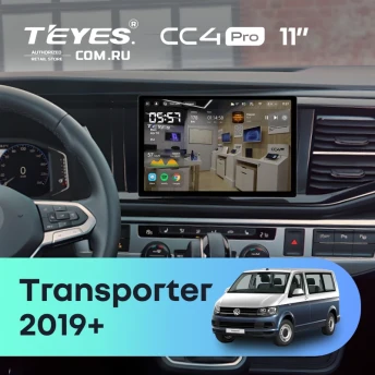 Штатная магнитола Teyes CC4 Pro 8/128 Volkswagen Transporter (T6) 2019+ (11")